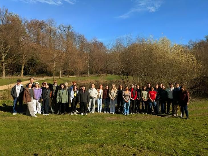 Exploring Creativity in Nature, students, landscape, activity